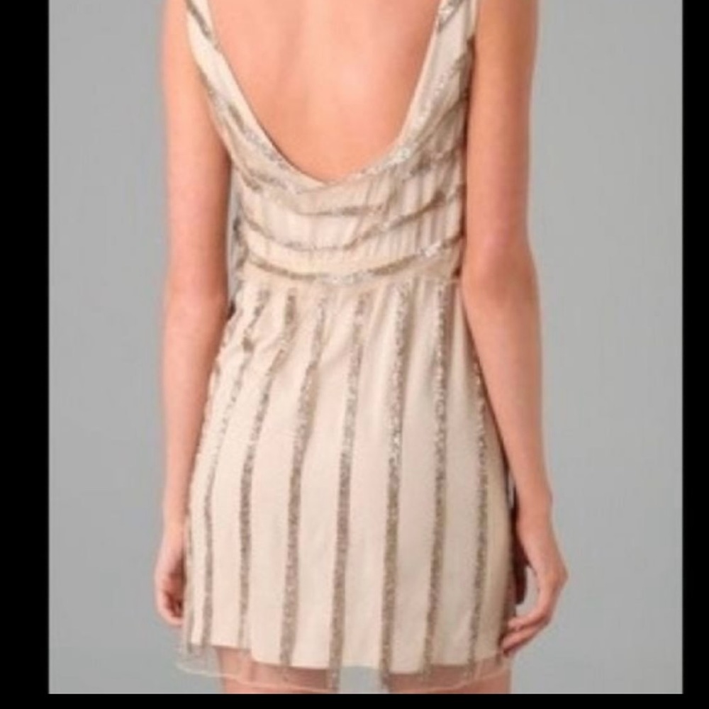 Alice+ Olivia Silk Sleeveless Gabby Beaded Embellished Mini Dress